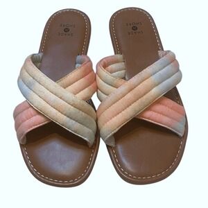 NWT Shade & Shore CrissCross Slides Sandals‎